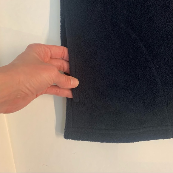 Men’s Vintage Alaska Zip Up Fleece Jacket Size Large Navy Red Retro Oversized - Picture 5 of 11